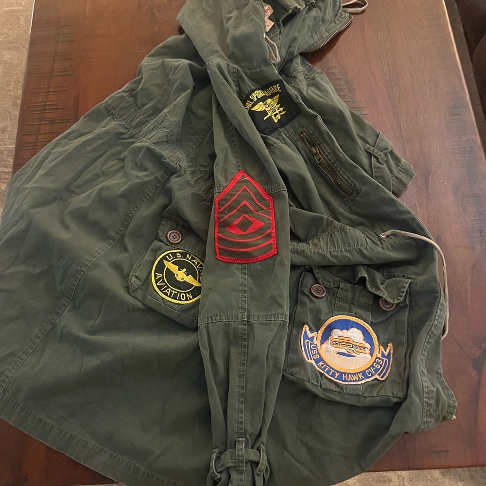 Vintage Tell Military Insignia Jacket